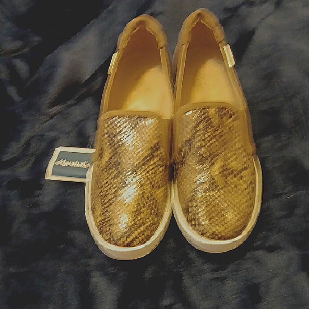 Musse & Cloud Snake Print Slip-On Sneakers